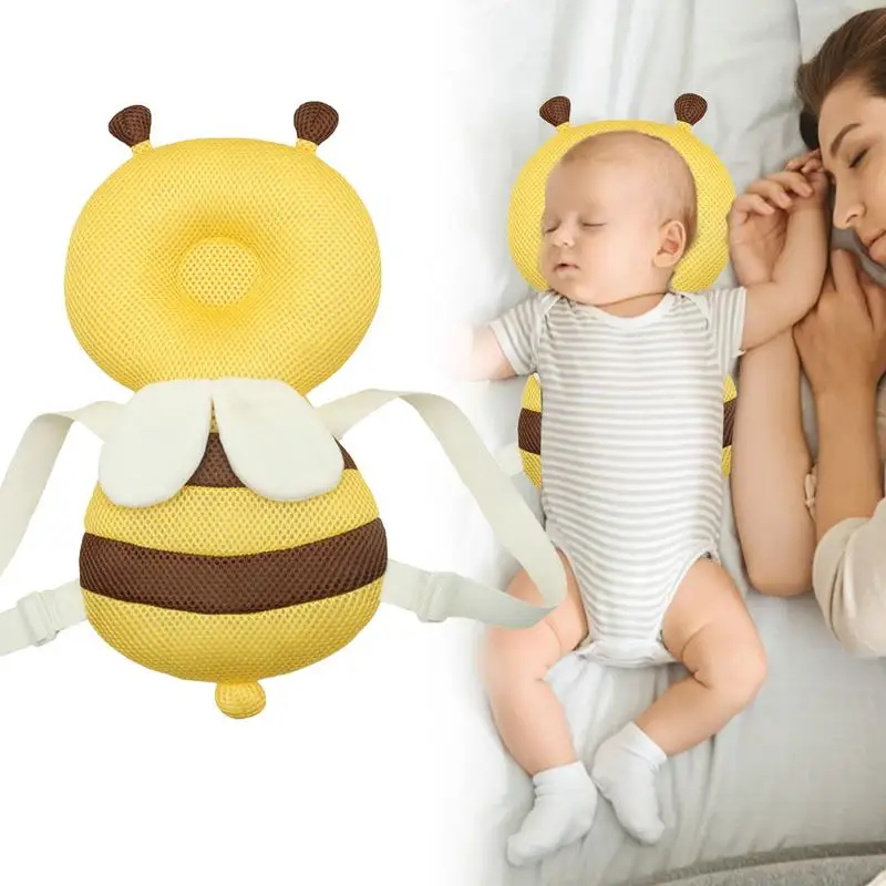 Back Protection For Babies Head Safety Pad Cushion Backpack Comfortable Adjustable Protector Cushion Breathable Cute Design