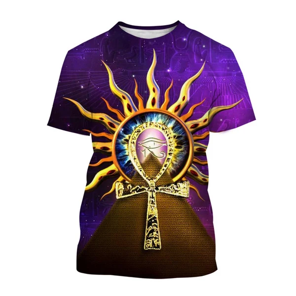 Summer Ancient Egypt 3D Print T-Shirts Streetwear Men Fashion Harajuku Casual Oversized O-Neck T Shirt Tees Tops Clothing
