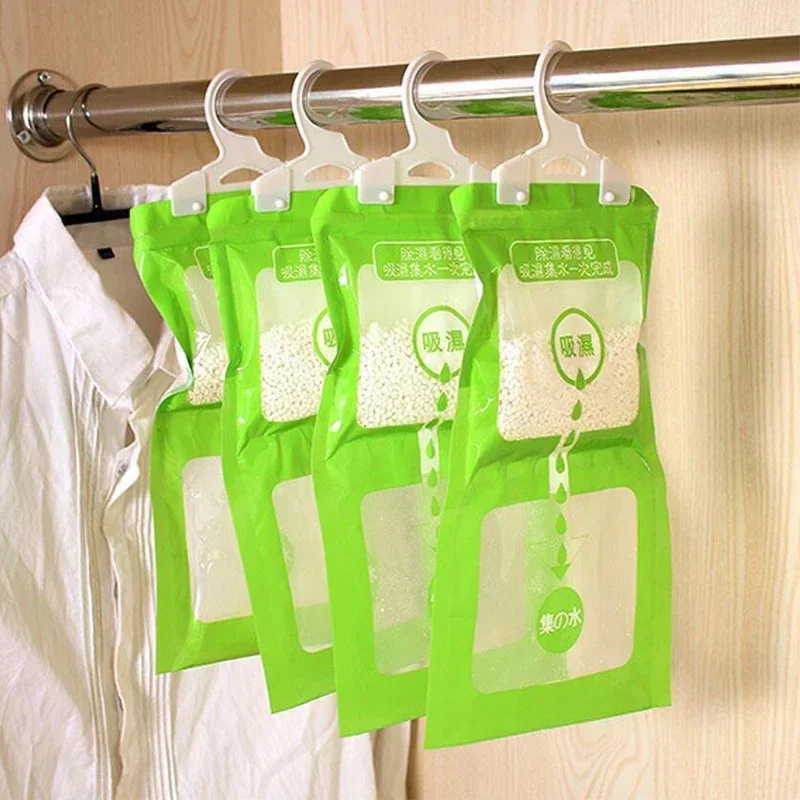 5/3/1PCS Moisture Absorber Hanging Bag Home Bedroom Wardrobe Anti Damp Mildew Drying Bag Home Closet Dehumidifier Humidity Packs