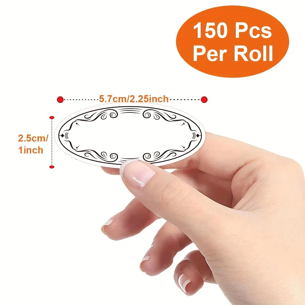 3 Rolls 150 Stickers for Beverage, Fruit and Vegetable Refrigerator and Freezer Storage Manager