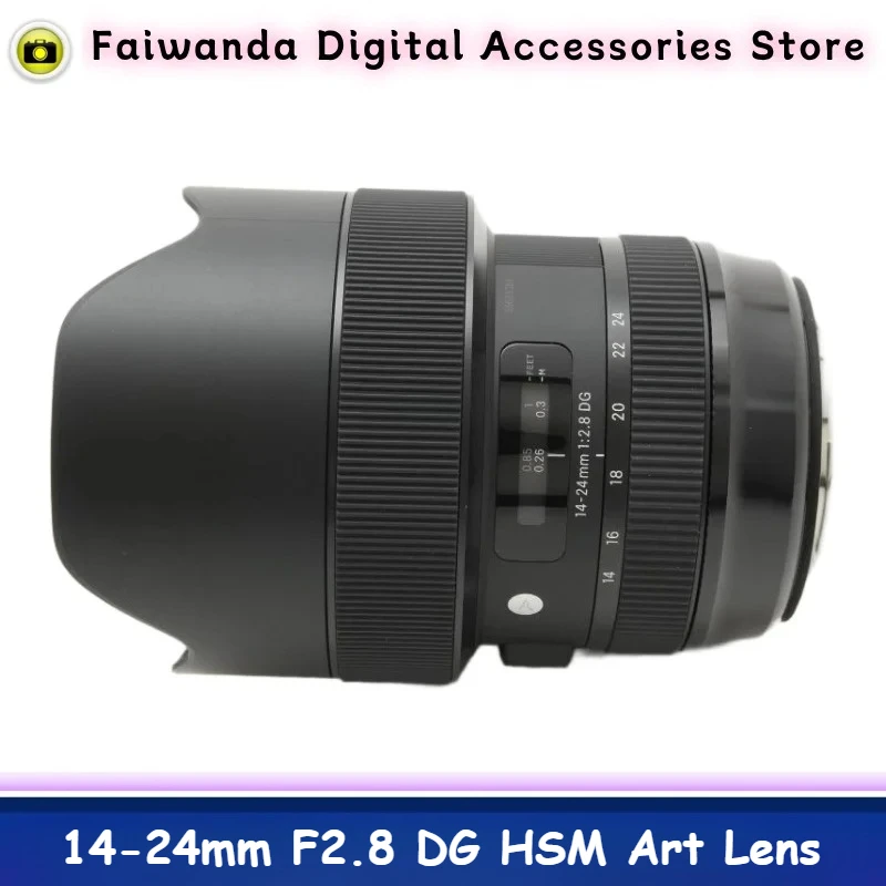 

95% New Genuine For Sigma 14-24mm F2.8 DG HSM Art Lens Full Frame SLR Camera For Canon Mount or For Nikon Mount Lens