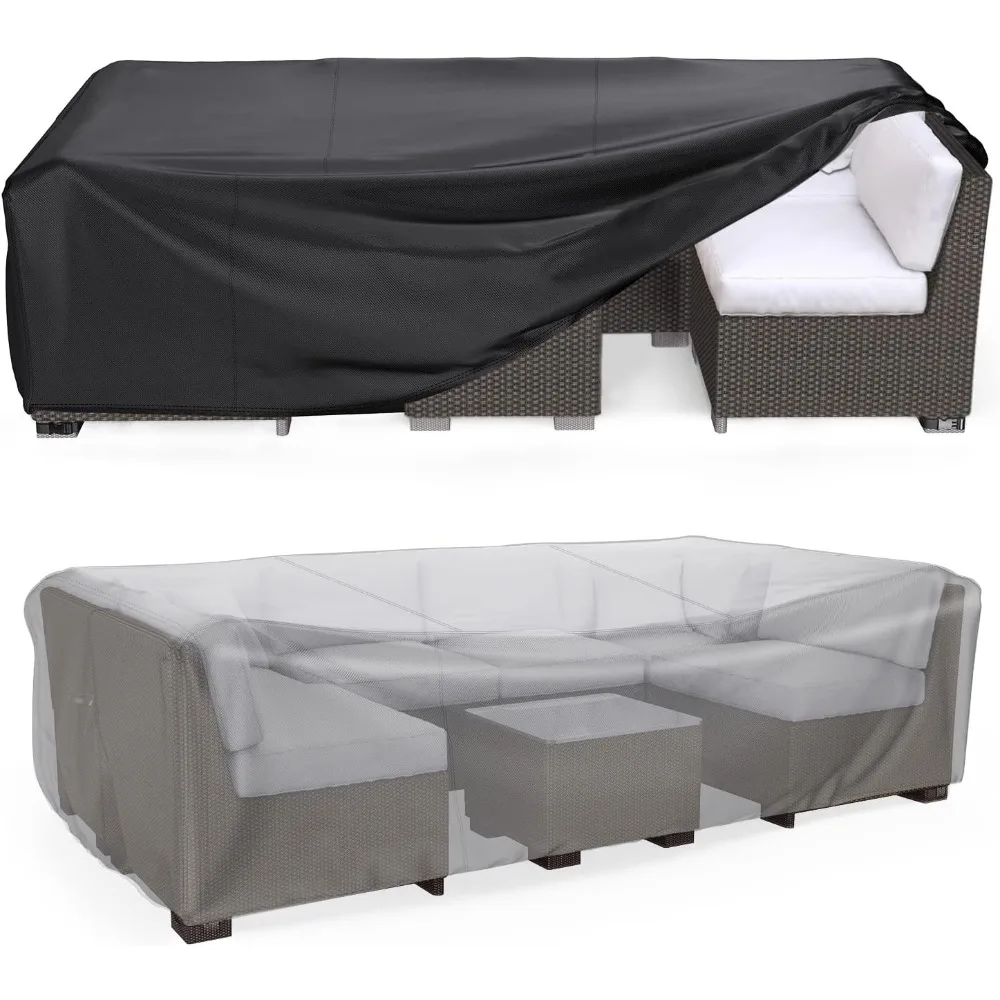 

Patio Furniture Set Cover Waterproof, Outdoor Sectional Sofa Set Cover Heavy Duty 600D Table