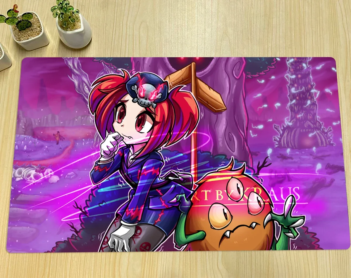 YuGiOh Playmat Labrynth TCG CCG Mat Board Game Trading Card Game Mat Anime Mouse Pad Rubber Desk Mat Zones & Free Bag 60x35cm