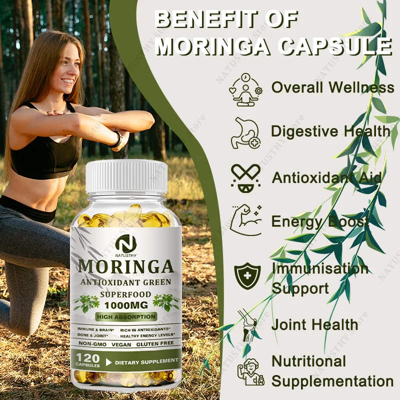 Moringa Organic 1000 mg - พร้อ - Vitamin C Powder บทวิจารณ์และราคา