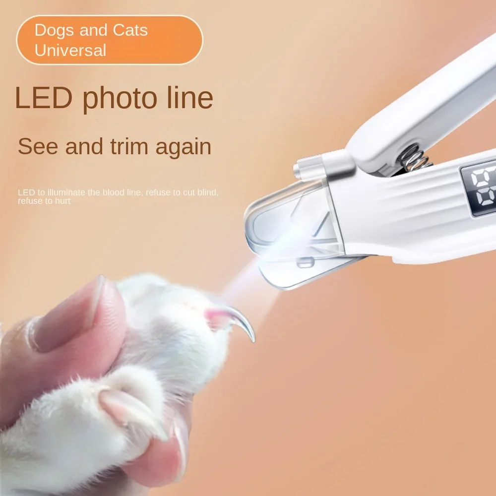 New 2-in-1 Cat and Dog Nail Clippers, Pet Electric Nail Polisher, Animal Multifunctional Nail Clipper