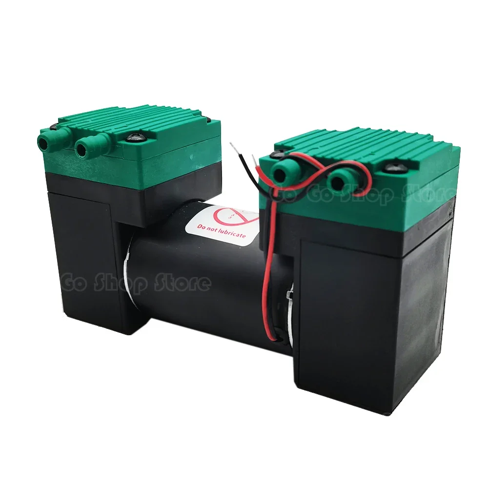 12V 24V 220V Micro Vacuum Pump Electric Silent Small Air Pump Double Heads Diaphragm  20L/MIN SY-020