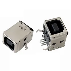 10 stks USB 2.0 Connector Socket Jack Vrouwelijke Type B 90 Graden Solderen PCB Connector D Printer Interface Voor Samsung HP