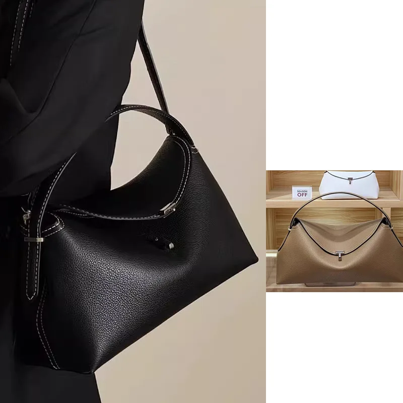 

Nichetoteme High-end Fashionable Versatile Crossbody Handbag Light Luxury Cow Leather Single Shoulder Bag For Women's Commute