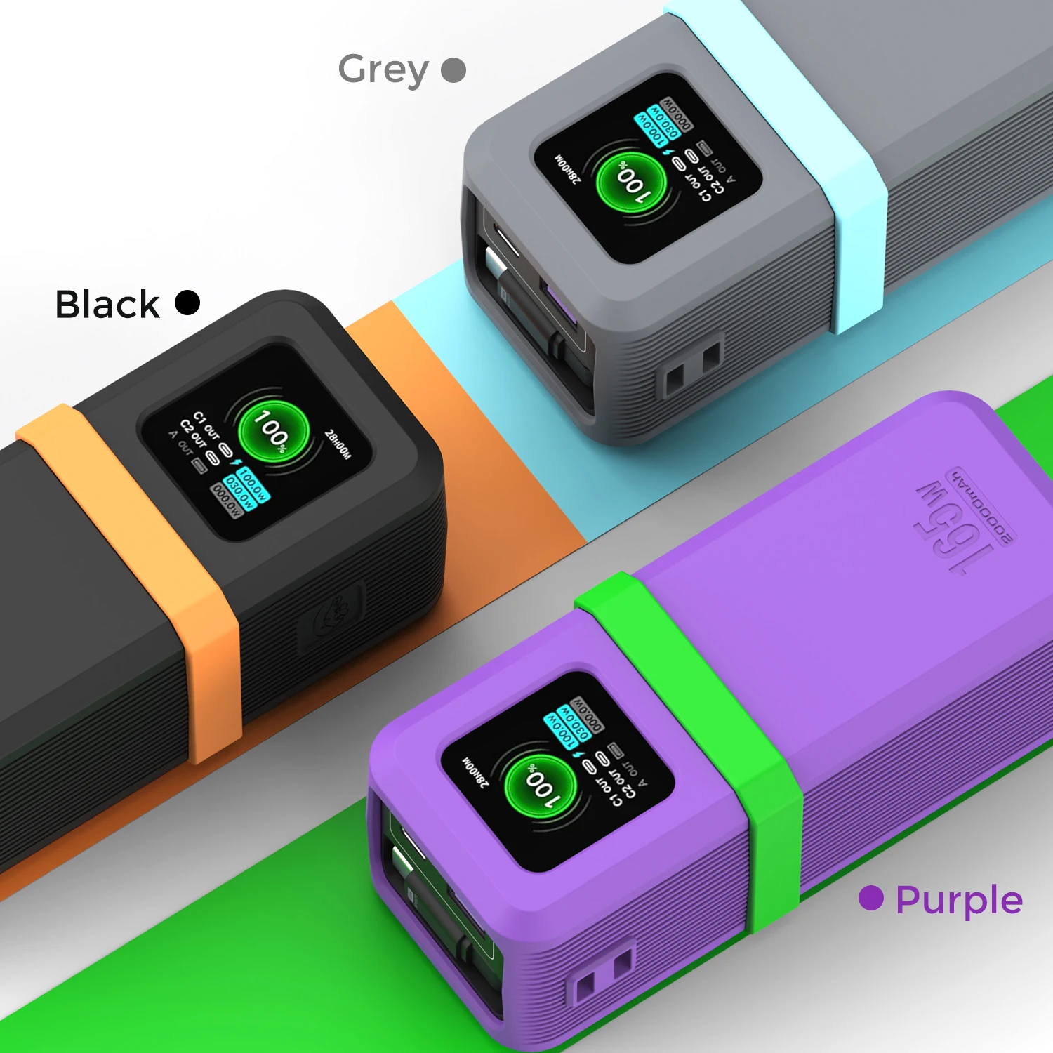 حافظة سيليكون SIKAI لهاتف UGREEN Nexode Pro 165W Power Bank 20000mAh، غطاء مقاوم للصدمات مع فتحات دقيقة