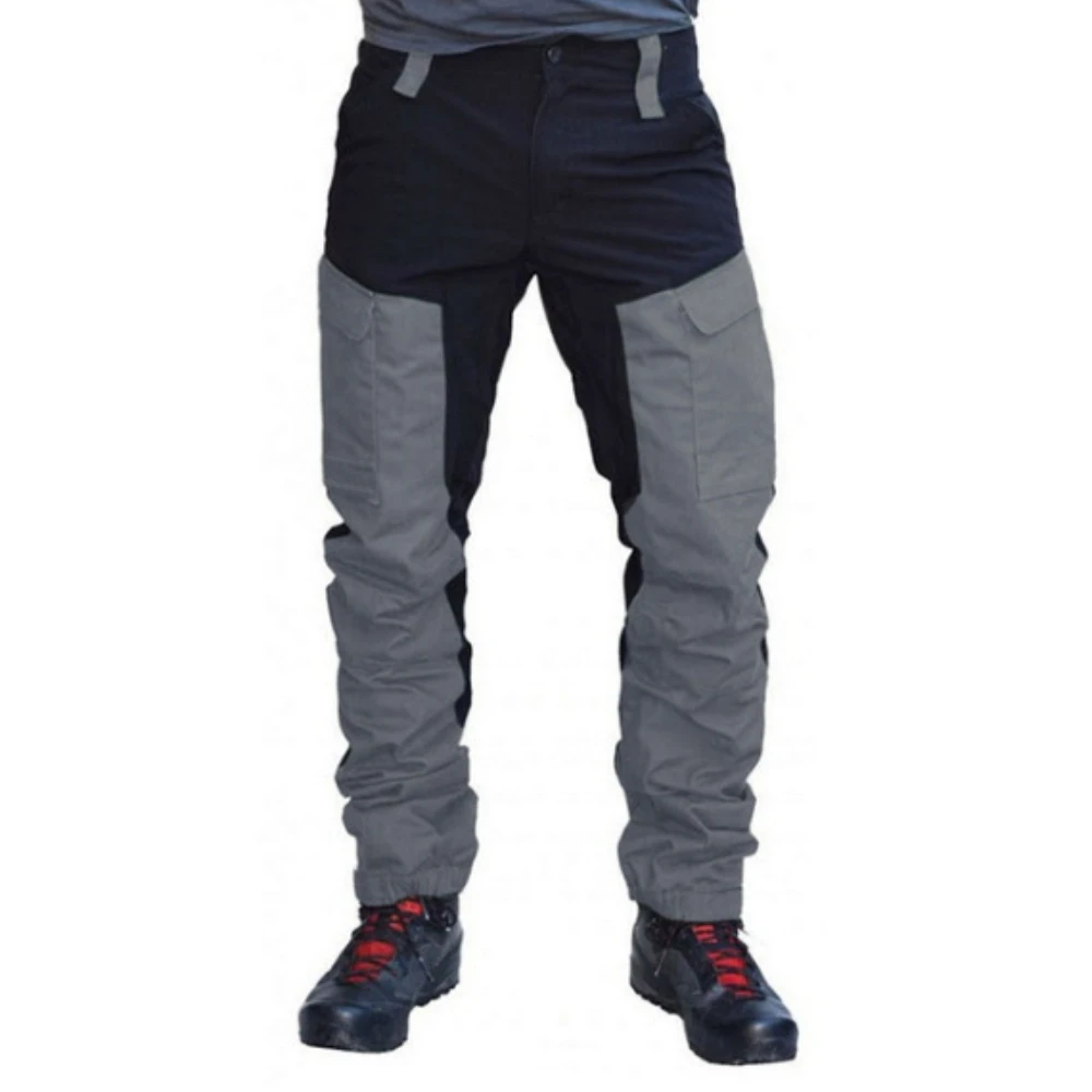 Imagem -06 - Macacão de Bloco Colorido de Bolso Múltiplo Masculino Calça Casual Slim Fit Esportes ao ar Livre Motocicleta Europeia e Americana Novo Estilo