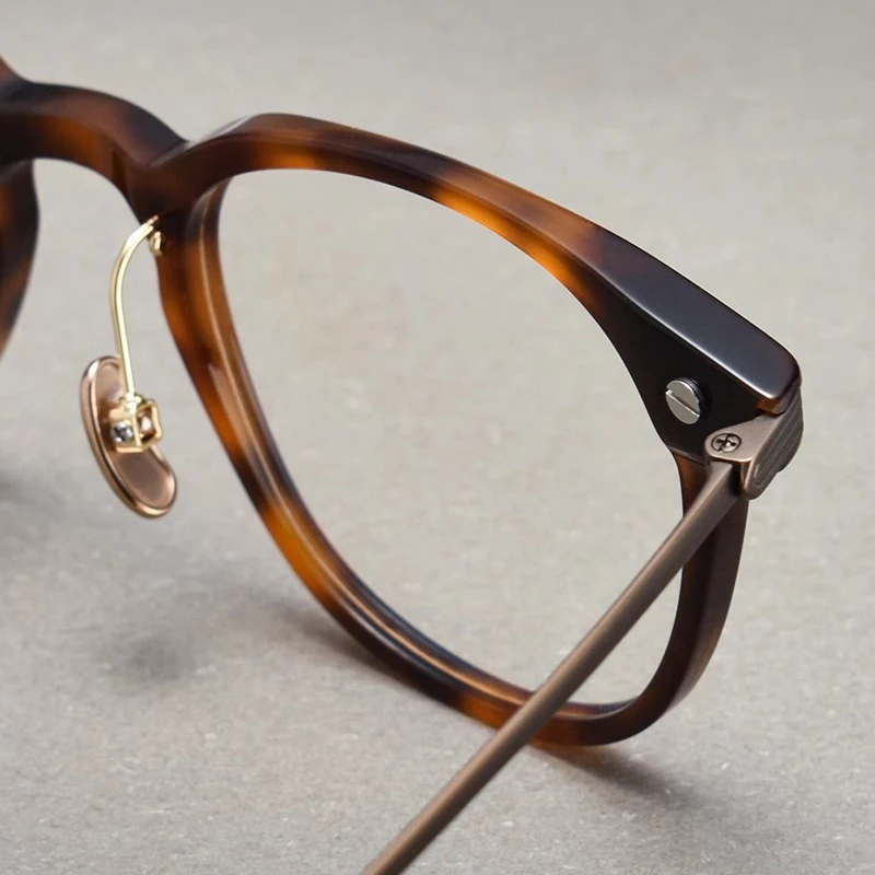 KUXA تصميم الأزياء الرجال نظارات نسائية التيتانيوم وصفة طبية العدسات التقدمية واضح قصر النظر مشهد ديمي الإطار الرجعية النظارات