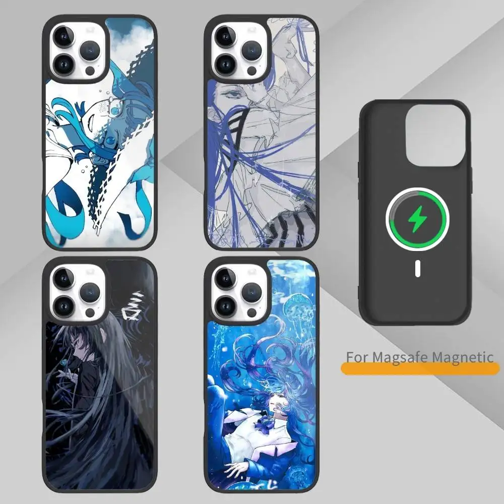 

A-Ado K-Kyogen Phone Case For iPhone17,16,15,14,13 Plus,Pro Max Magnetic For Magsafe Wireless Charging