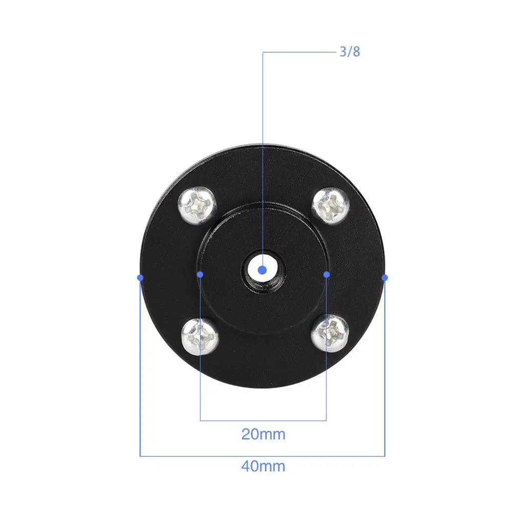 3/8" 1/4" Stativadapterhalter Wandhalter Klemmhalterung zum Anschluss von Kamera und Monitorlichtblitzbefestigung Außenplatte – Detail 7