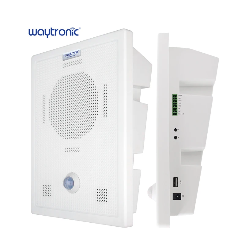 Wall Mounted Infrared Human Sensing Motion Activated Voice Player Factory Indoor Sound Prompt Security Warning Siren System