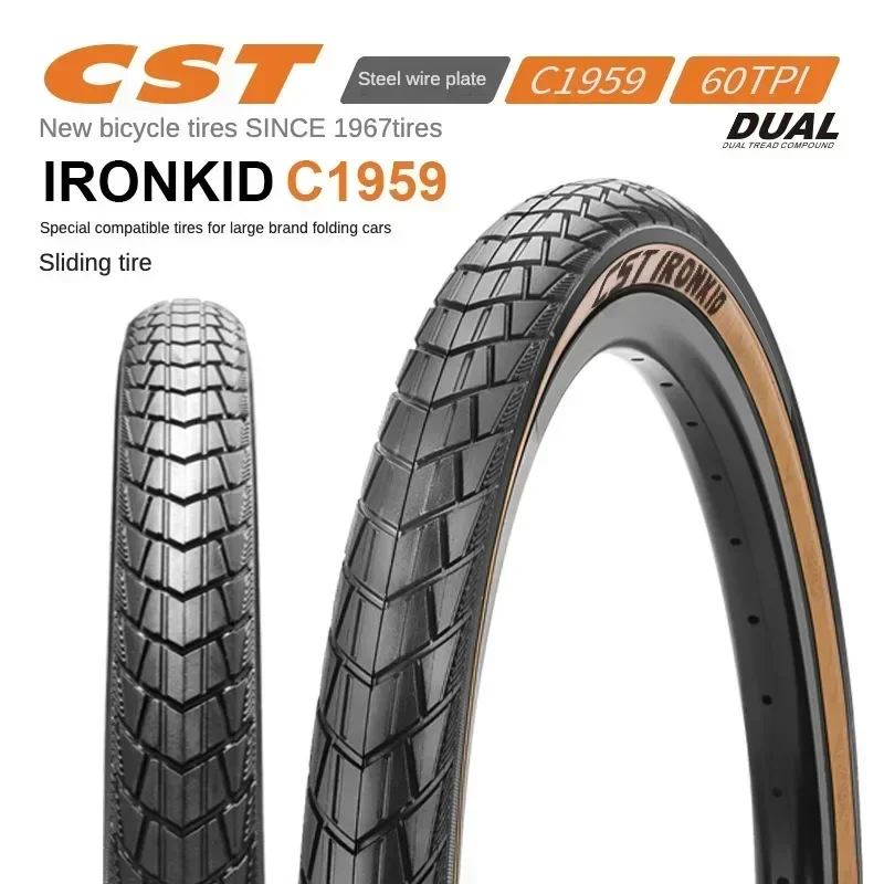 CST Zhengxin Bicycle Tire 20inch C1959 Folding Foldable Bicycle Outer Tire Tyre Steel Wire 20*1.75