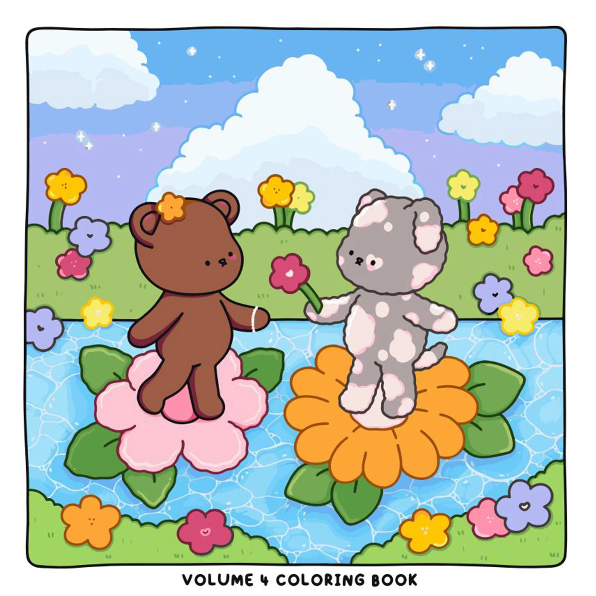 Malbuch-Set für Erwachsene, niedliche Tier-Themen, leicht entspannendes Malbuch für Eltern – Kinder, die zu Hause bindet