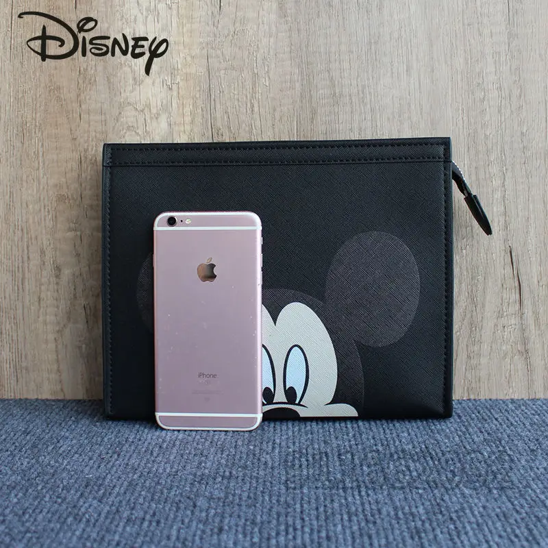 Bolsa Disney Mickey Masculina, bolsa envelope de grande capacidade, bolsa para computador, marca de luxo, moda, alta qualidade, nova