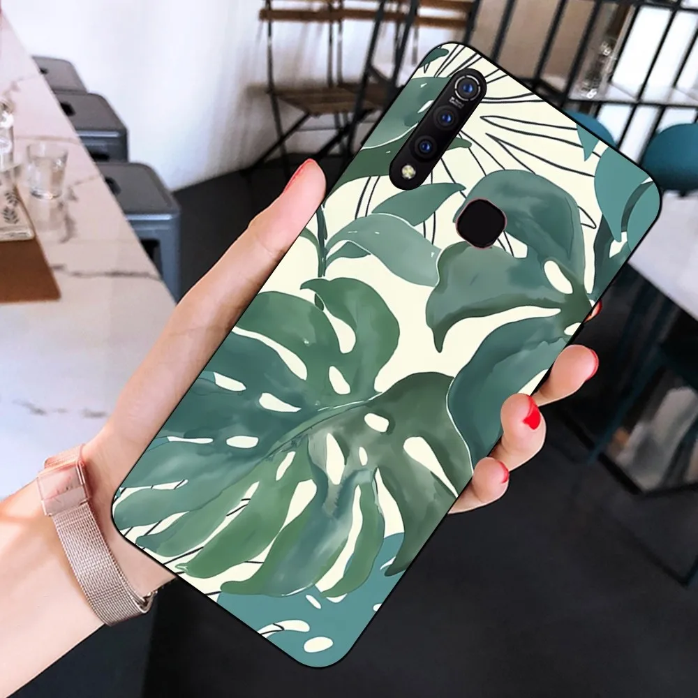 Funda de teléfono verde Monstera de hojas para Huawei Mate 10 20 30 40 50 Lite Pro Nova 3 3i 5 6 SE 7 Pro 7SE