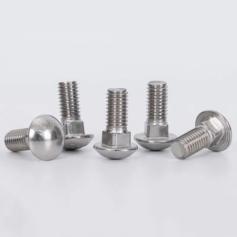 M6 M8 M10 M12 316 A4 Traliccio in acciaio inossidabile Testa tonda Collo quadrato Vite per carrello Bullone per allenatore a cupola