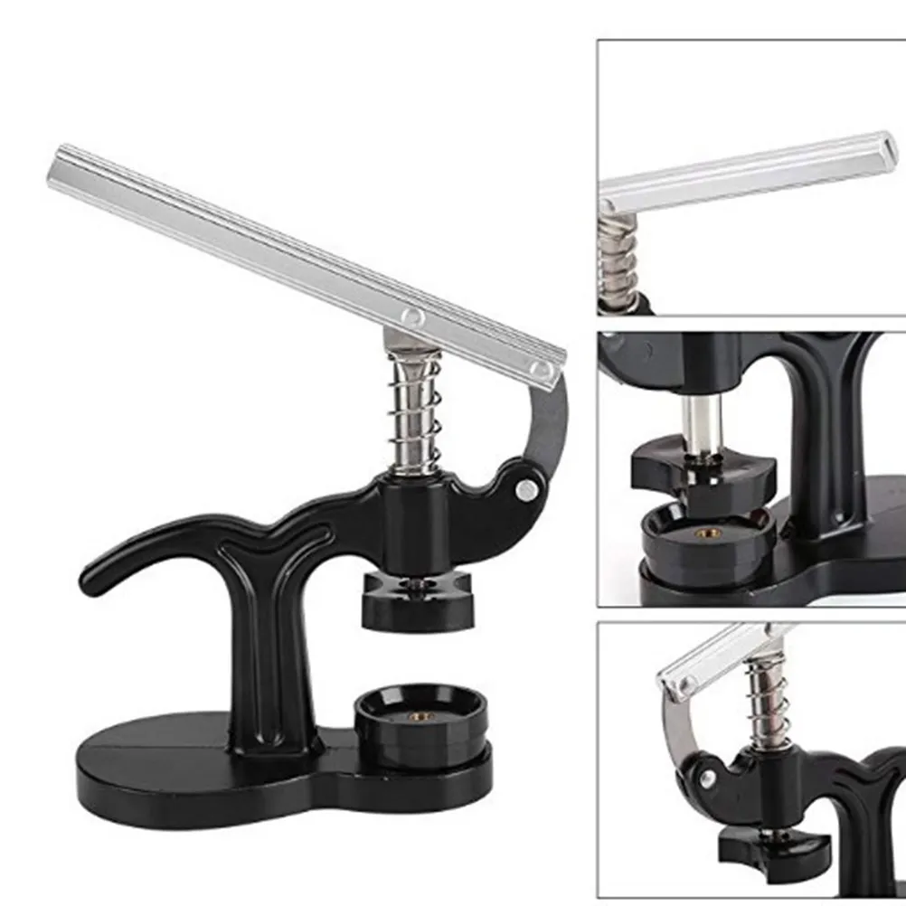 Solid Steel Watch Press Tool for Dies Quick Easy Case Closing Crystal Glass Fitting Repair Essential Watchmaker Tool