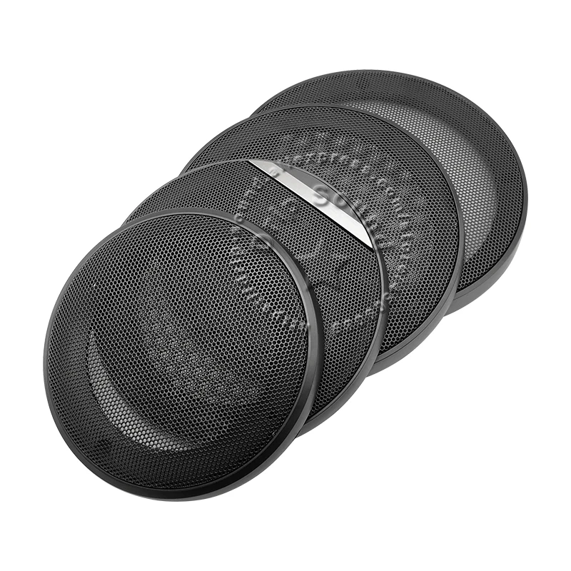 For 4"/5"/6"/6.5" Inch Speaker Grill Cover Hige-grade Car Audio Decorative Circle Metal Mesh Grille Protection Net #Black view 3