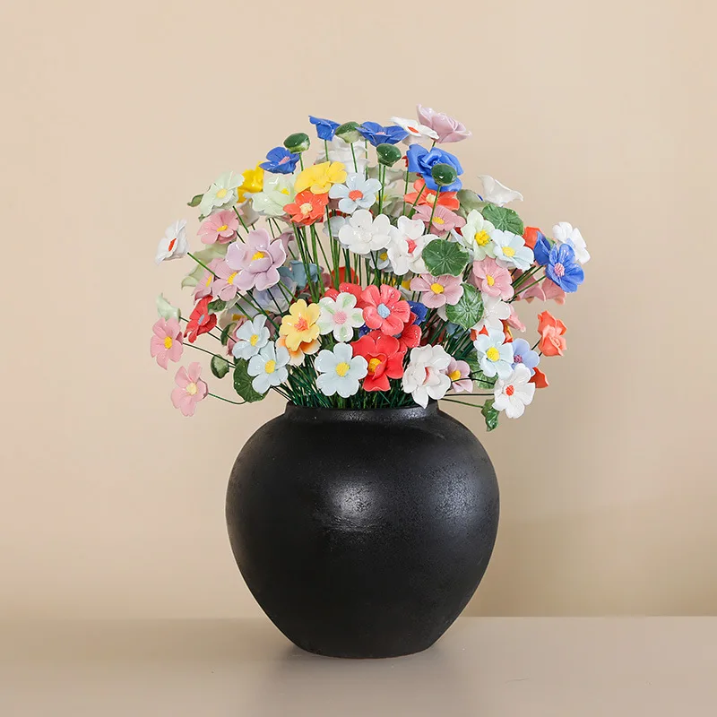 

Never wither Ceramic Handmade Flowers Creative Decor Art Floral Decoration Wedding Party Prop Festival Occasion Flower Garden