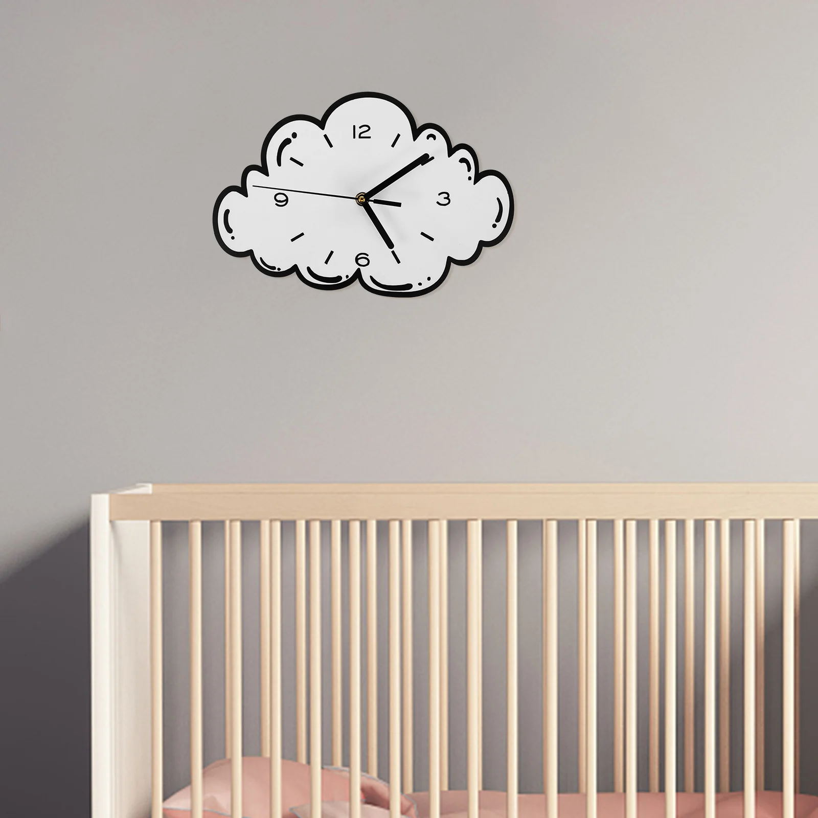 

Cute Wall Clock Acrylic Number Design for Bedroom Living Room Home Wall Decor Mute Hanging Clock Home Decorations