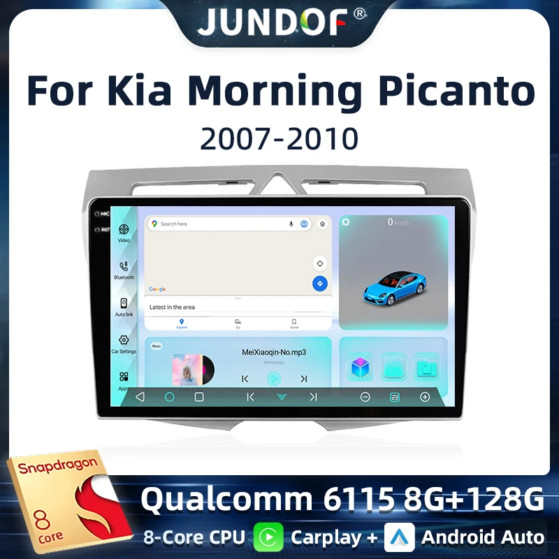 

Android 13 Qualcomm Car Stereo for Kia Morning picanto 2007 - 2010 Wireless CarPlay Android Auto Multimedia Player BT FM GPS