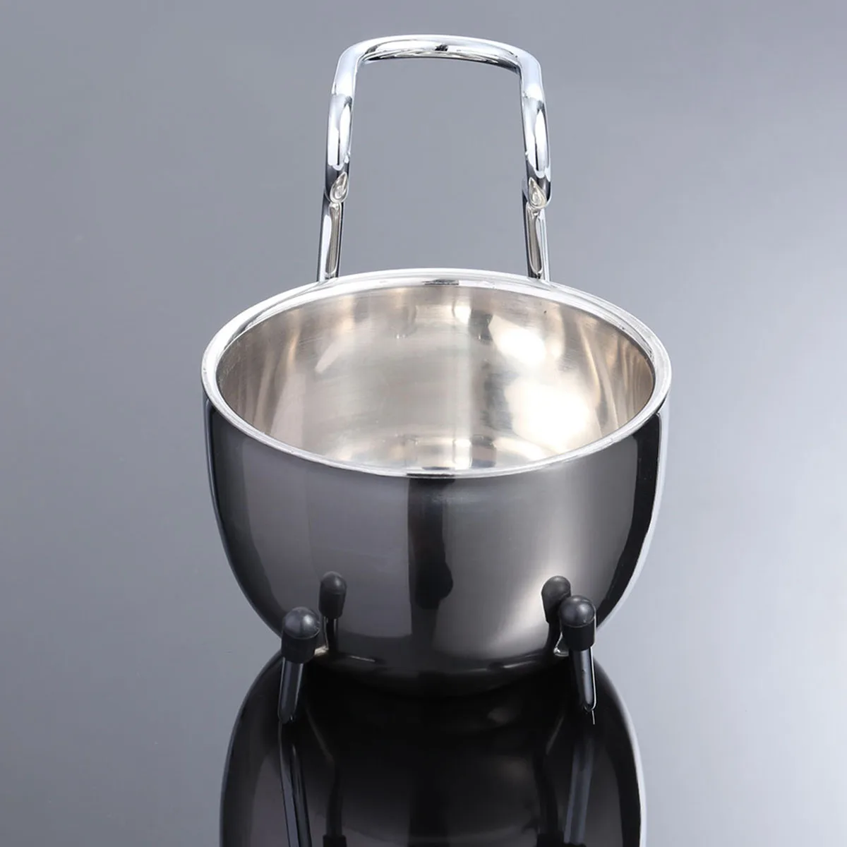 

2 Pieces Shaving Set Stainless Steel Shaving Soap Bowl and Stand Unique Design for Men Wet Shave Organized Storage Gift for Dad