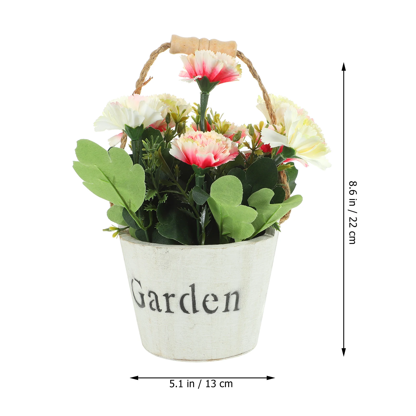 

Artificial Flower Ornament Decoration Fake Potted Bonsai Faux Plants Indoor Wood with Ornaments