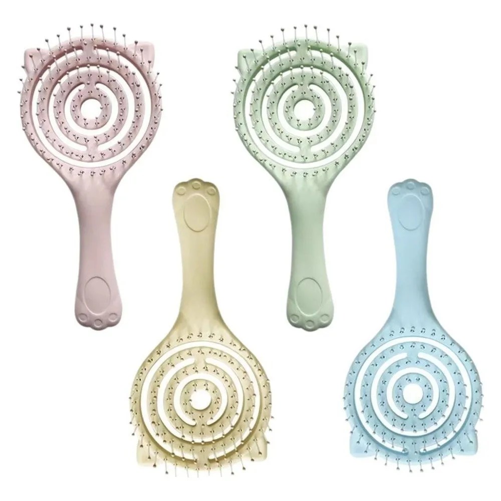 Soft Teeth Cushion Comb Portable Design Gentle Grooming Hair Styling Comb Anti-Tangle Handheld Size Knotless Comb Home Supply