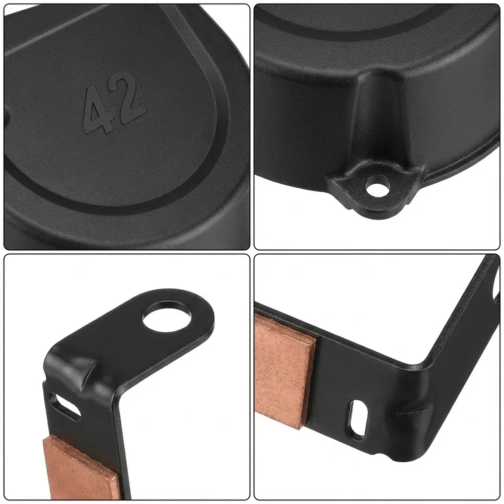GY21943 Brake Pad Deck Shield Set Robust Metal Construction Seamless Integration Design For D-eere D105 Mower As Shown