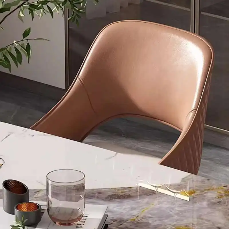 

Set Of 2 Dining Chairs Modern Nordic Comfortable Trendy Ergonomic Aesthetic Dining Chair Luxury Simple Chaise Cuisine Furniture
