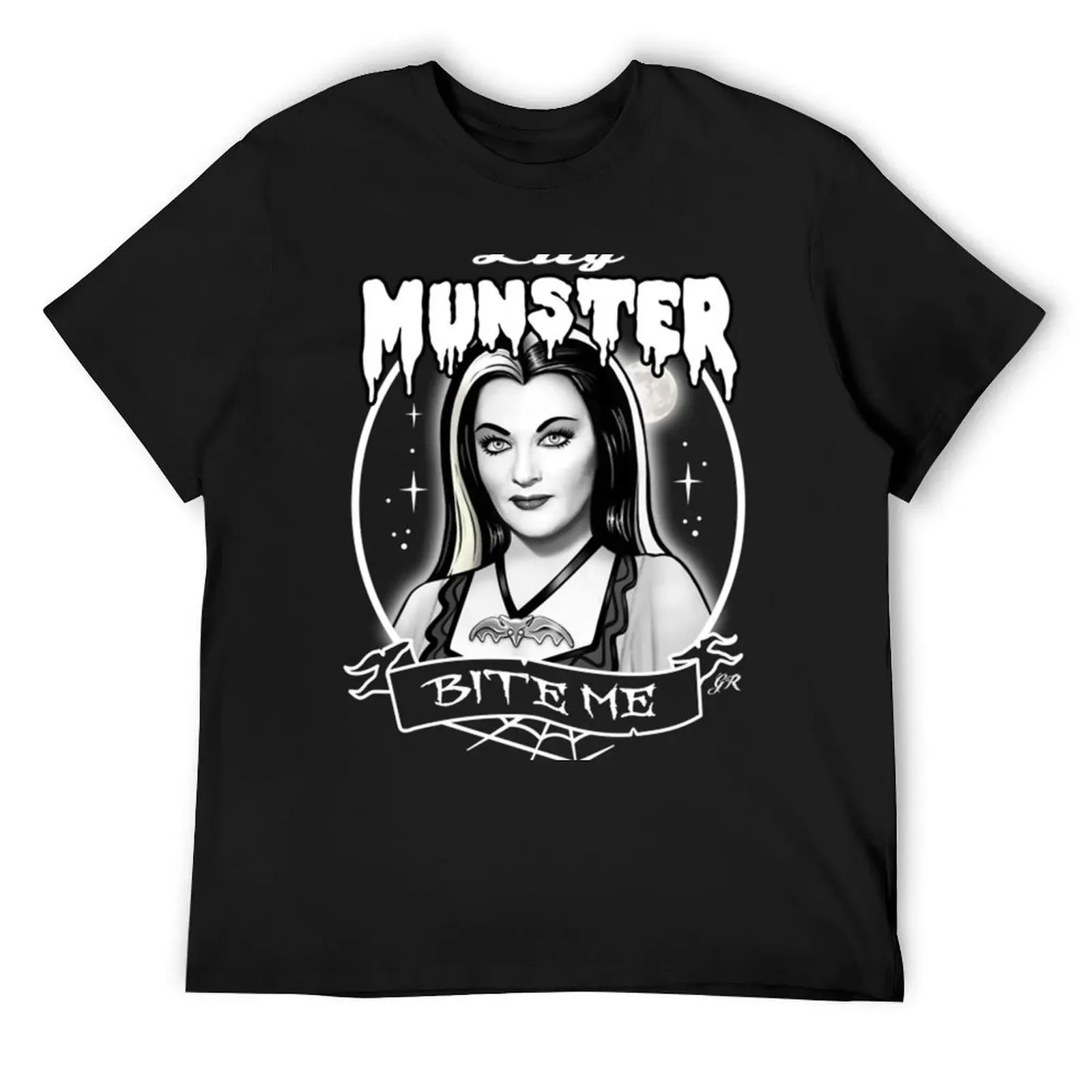 

Lily Munster T-Shirt oversized t shirt anime stuff kawaii clothes customs men t shirts high quality