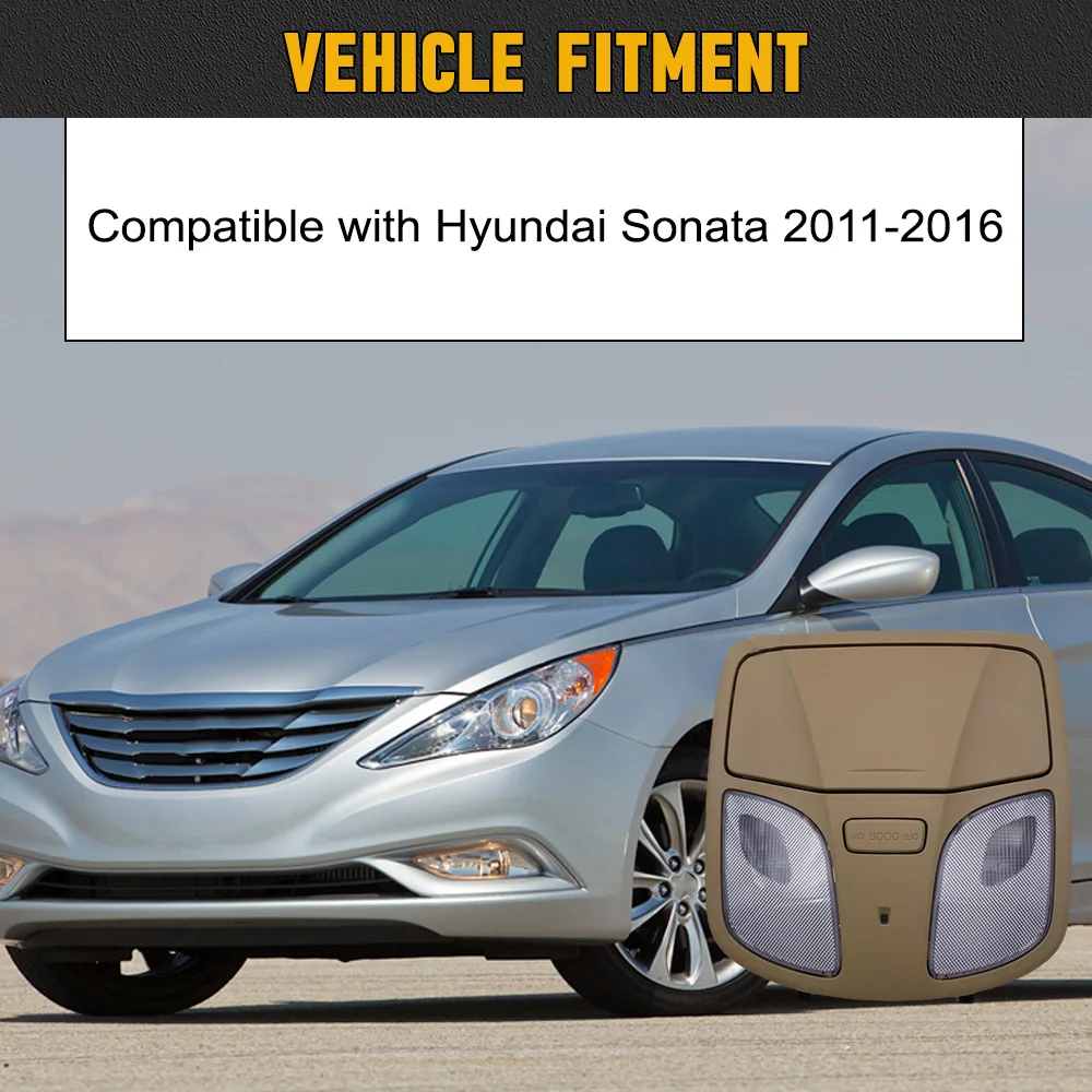 For Hyundai Sonata 2011 2012 2013 2014 2015 2016 Overhead Console Map Reading Light Assembly 928104R000TX 92800-4Q000