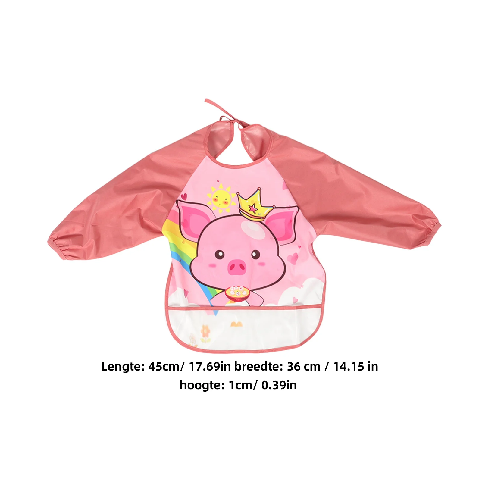 4 قطعة مريلة الطفل طويلة الأكمام مقاوم للماء اللوحة سموك للأطفال 0-2 سنة جيوب وجبة خفيفة تخزين سهلة نظيفة الفن الحرفية ارتداء #4