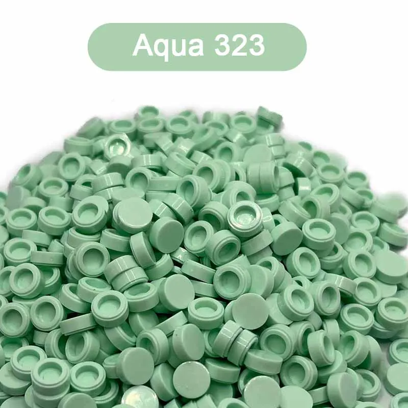 98138 Round Tile 1x1 Round Circle Pixel Painting Building Block Toy Mosaic Color Green Series 100pcs