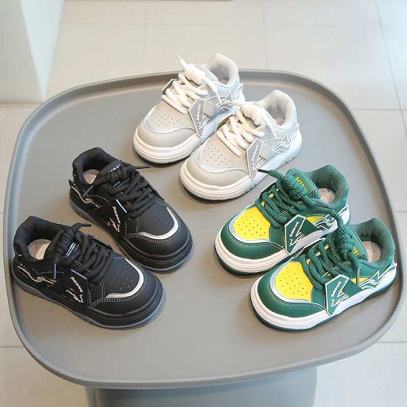 

All Reasons Children New Trendy Ventilate Anti Slip Sneakers Baby Boys Leisure Lightweight Sports Shoes Boy Solid Color Shoes