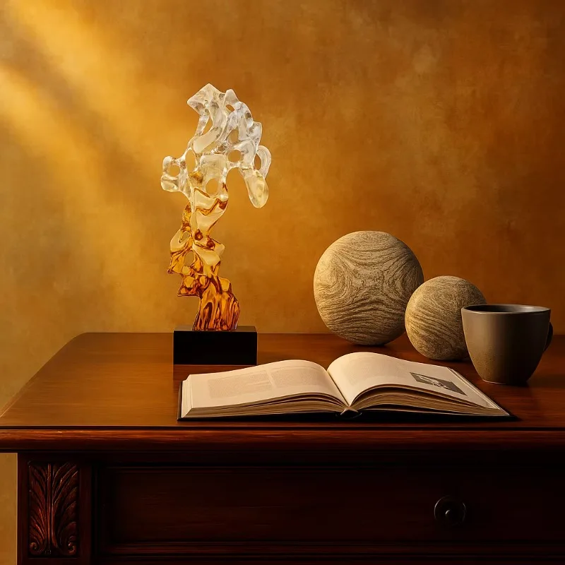 Vintage modern home decoration premium gradient art sculpture