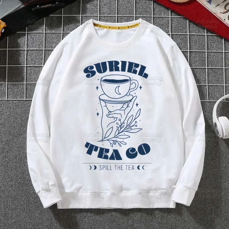 ACOTAR Newest Fashion Women Hoodies Fashion Autumn Casual White Funny Cartoon Print Streetwear Hip Pop Sweatshirts