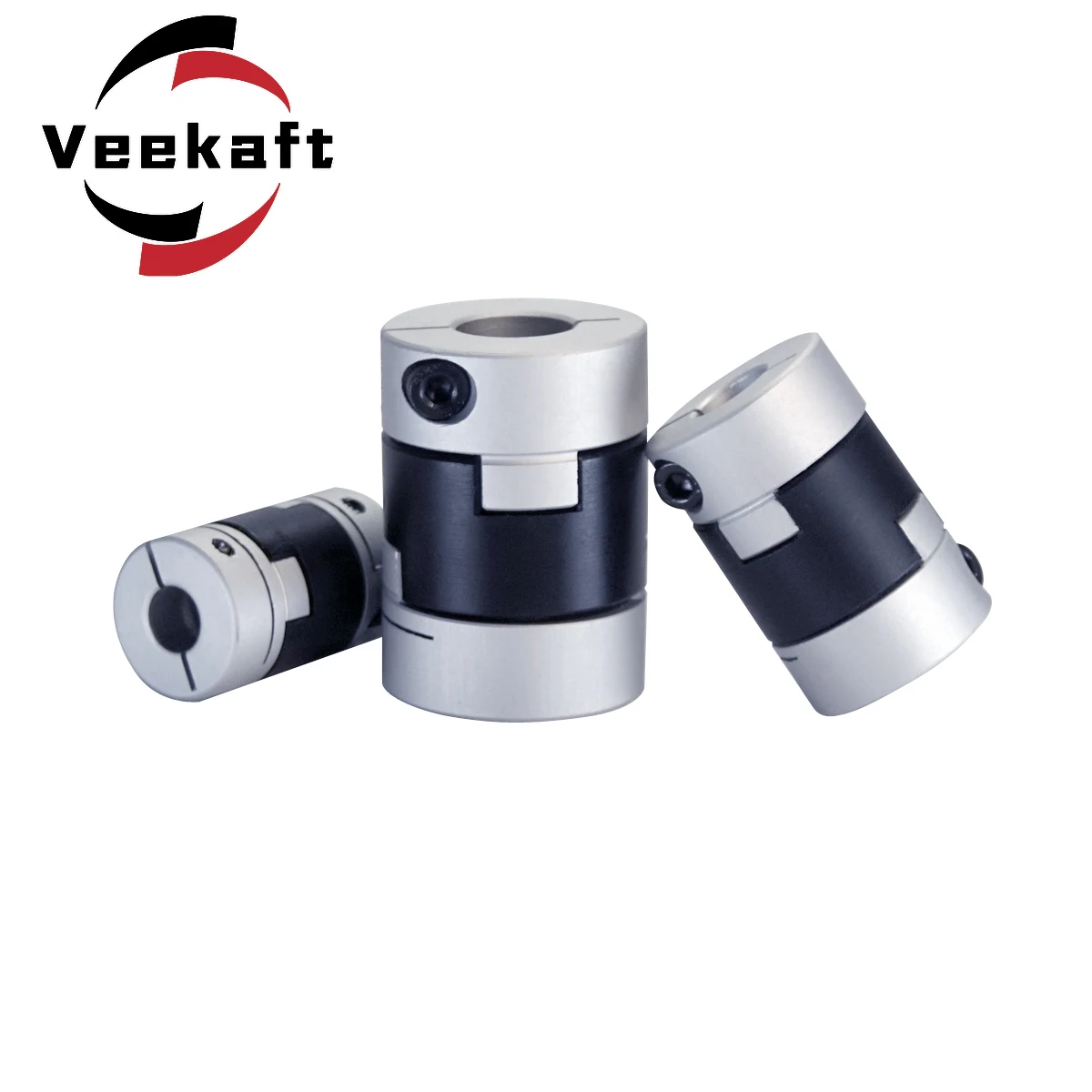 Veekaft Oldham Slider Coupling D50L53 High Torque Low Inertia Screw Type Slider Coupling For Motor Connector CNC Drive Shaft