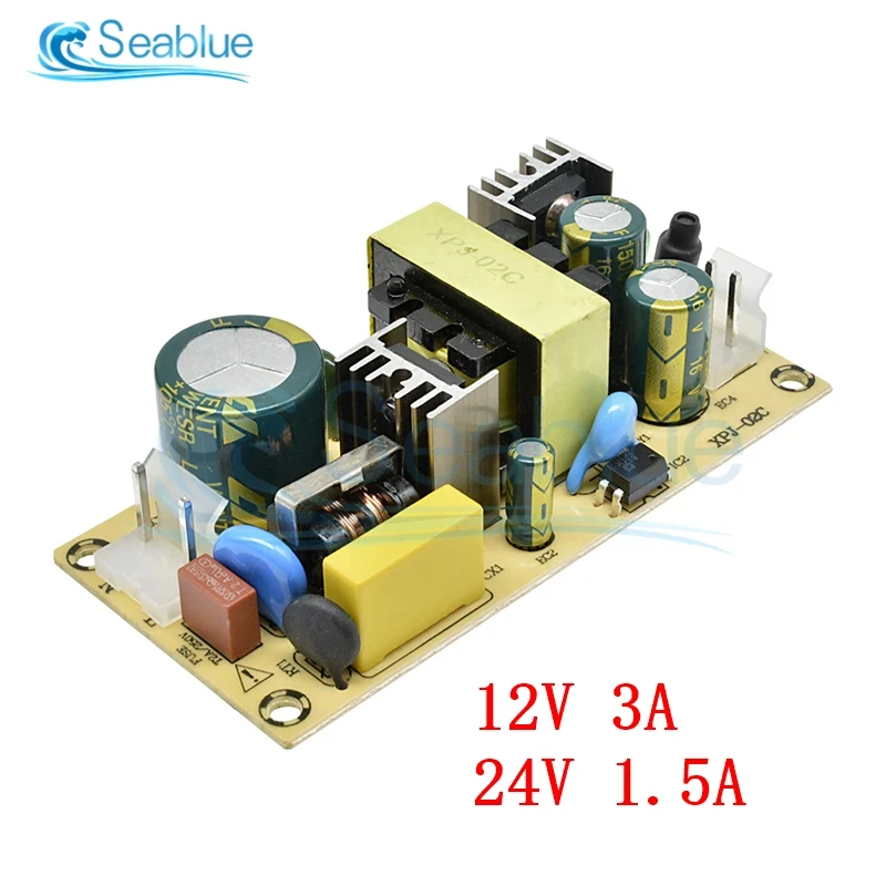 AC-DC 12V 3A 24V 1.5A 36W modulo di alimentazione a commutazione AC 100-240V a 12V 24V Step Down scheda di alimentazione per sostituire la