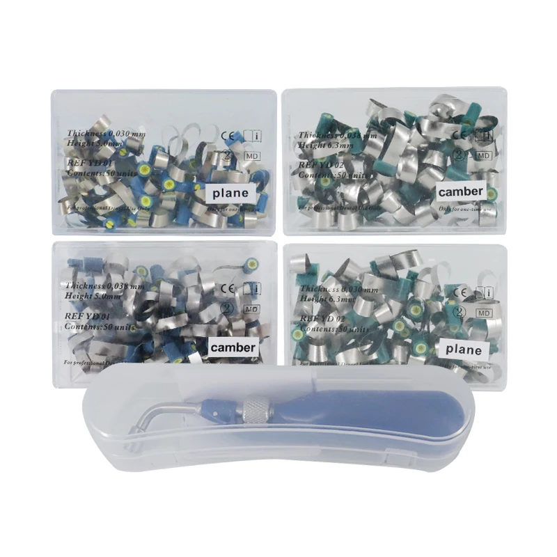Dental Matrix Bands Matrix System Double-Side Contoured Metal Matrices Refill Universal Matrix Tensioning System view 6