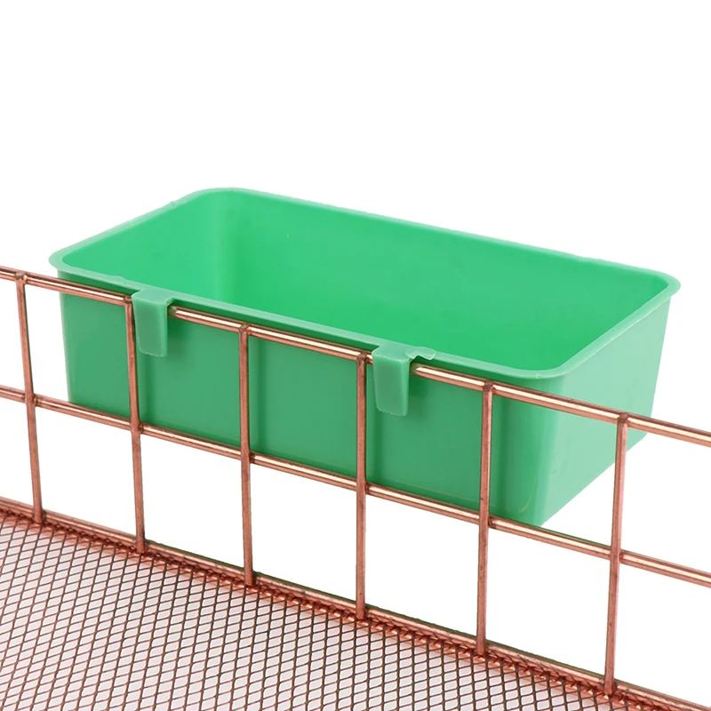 

^5pcs Multifunction Food Tray Parrot Bathtub Animal Cage Standing Wash Shower Box