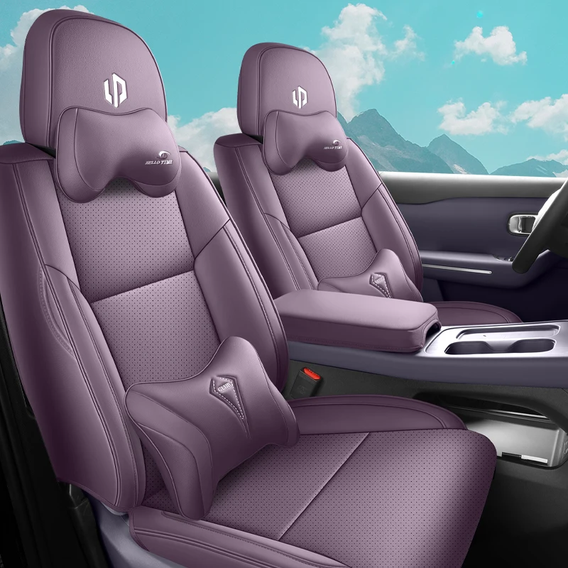 Custom Fit Car Accessories Seat Covers for 3 Rows 6 Seats Full Set Top Quality Leather Specific for Leapmotor C16