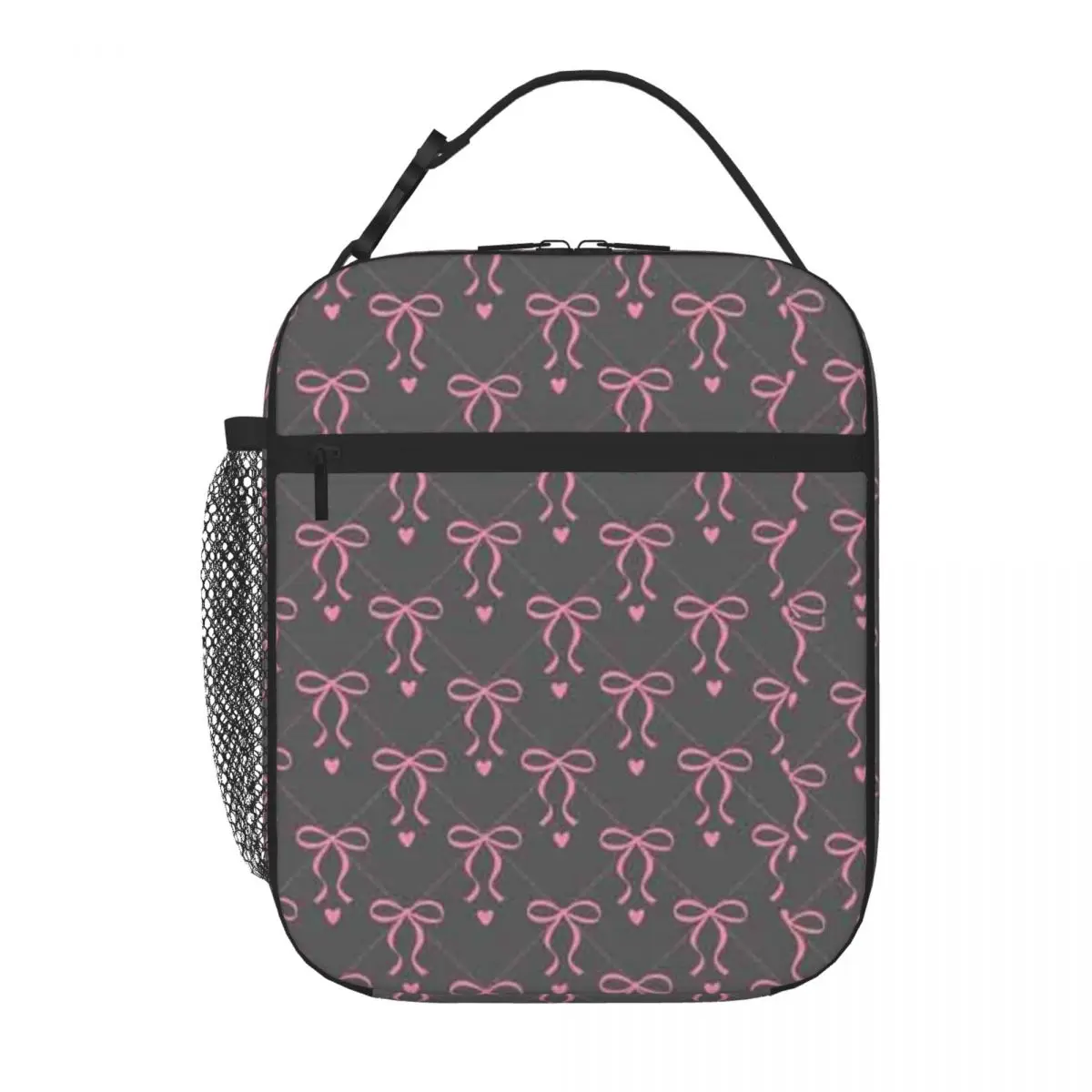 Bestselling Cutie Bows Gloss Finish Neoprene Lunch Bag Fitness Snack Outdoor Lunch Bag