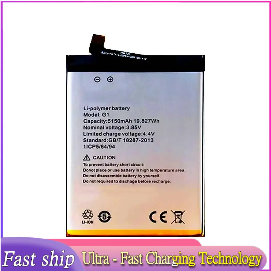 

5150Mah For Umi Umidigi G1 C1 Max G1max C1max Mobile Phone Battery High Performance Reliable Power