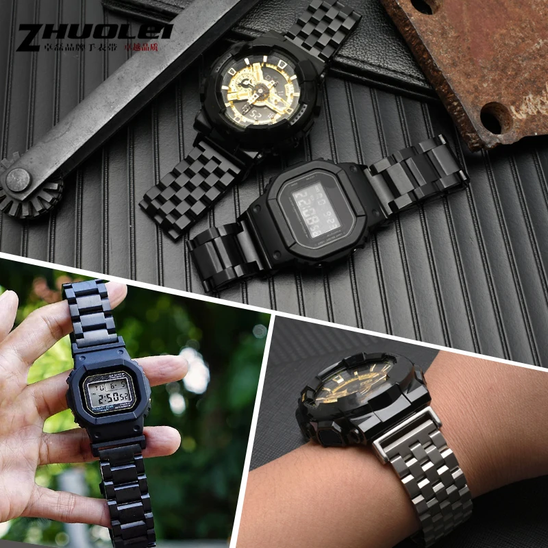 Ремешок из нержавеющей стали для Casio DW5600 GW-B5600 GA 110 100 120 GD 100