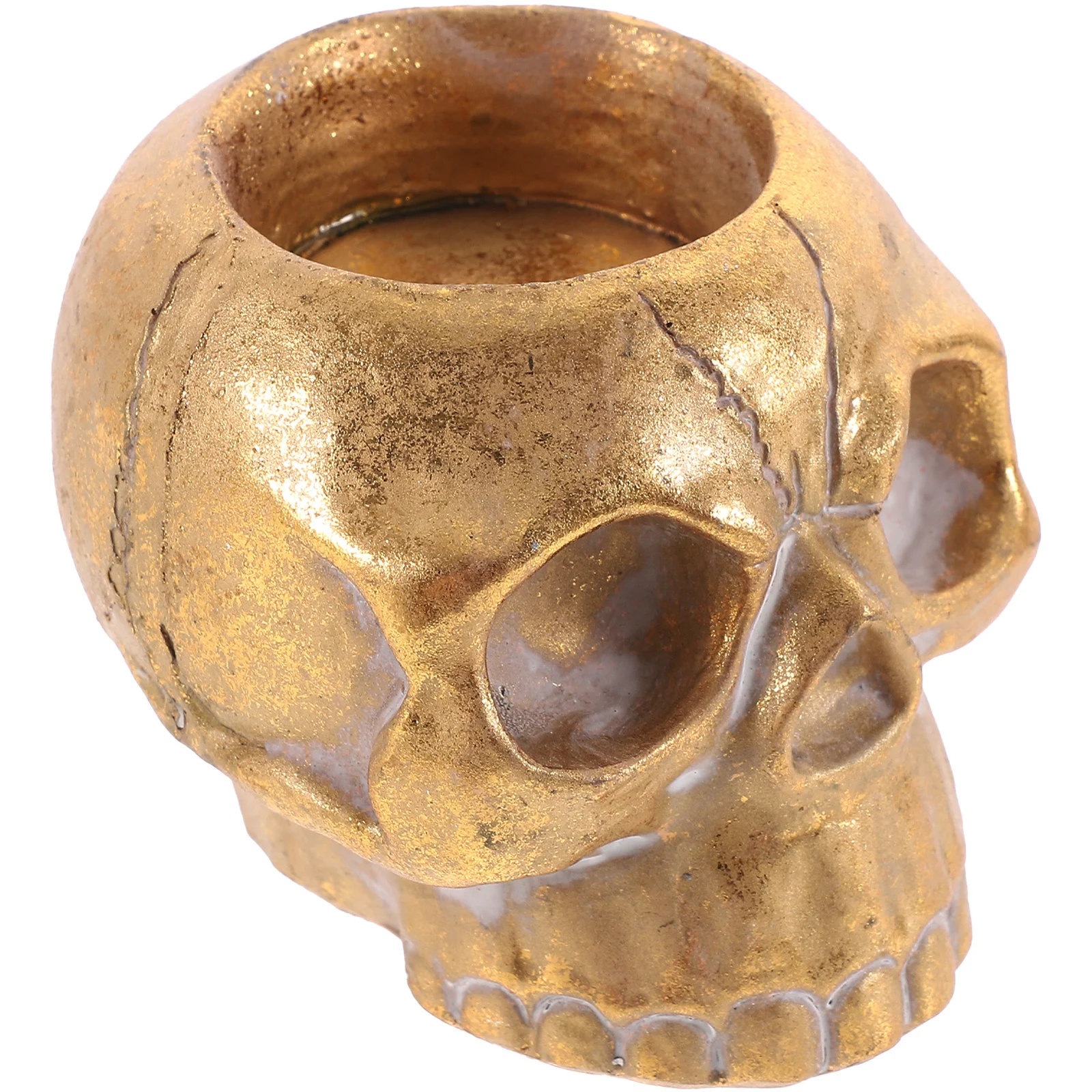 

Skull Holder Resin Vintage Tea Light Stand Halloween Decoration For Home Party Restaurant Hotel Gothic