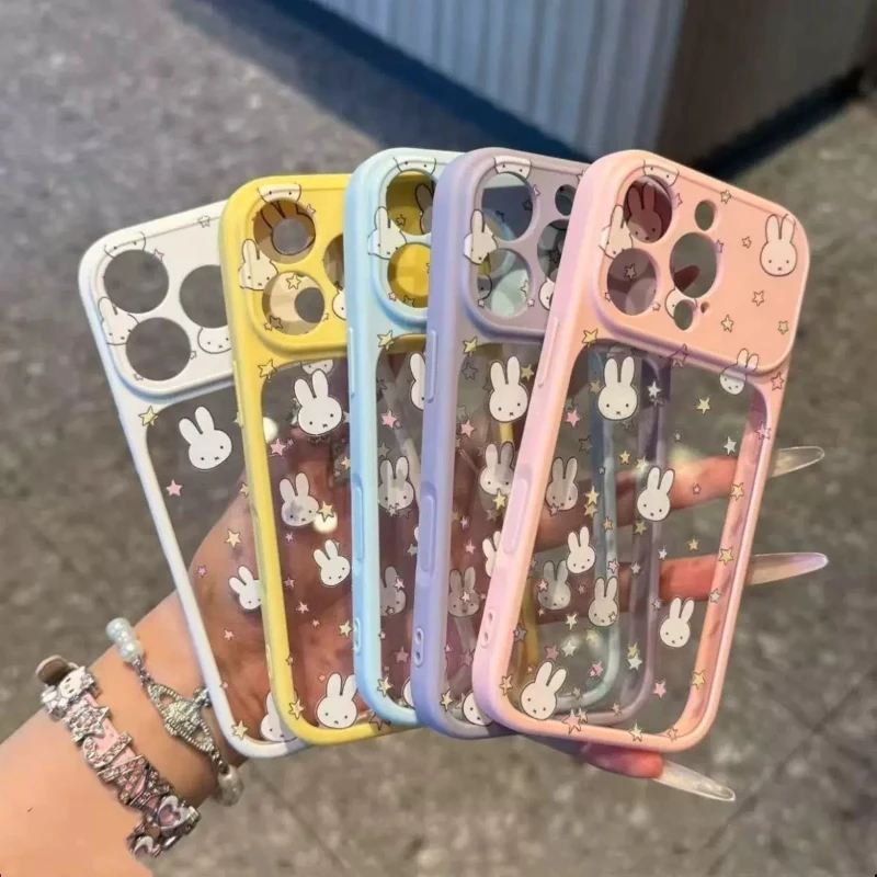 Miffy Kawaii Anime Star for Iphone17Promax Phone Case All-inclusive Anti-fall Cute Protection Fashion New Model Simple Versatile